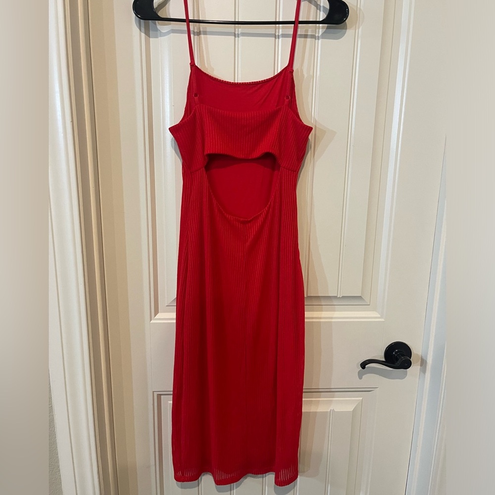 Express Ribbed Midi Dress - Picture 2 of 3
